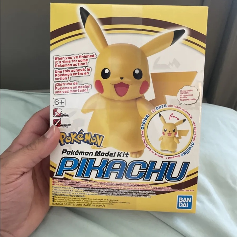 Bandai Hobby Pokemon Plamo Pikachu Model Kit USA Seller